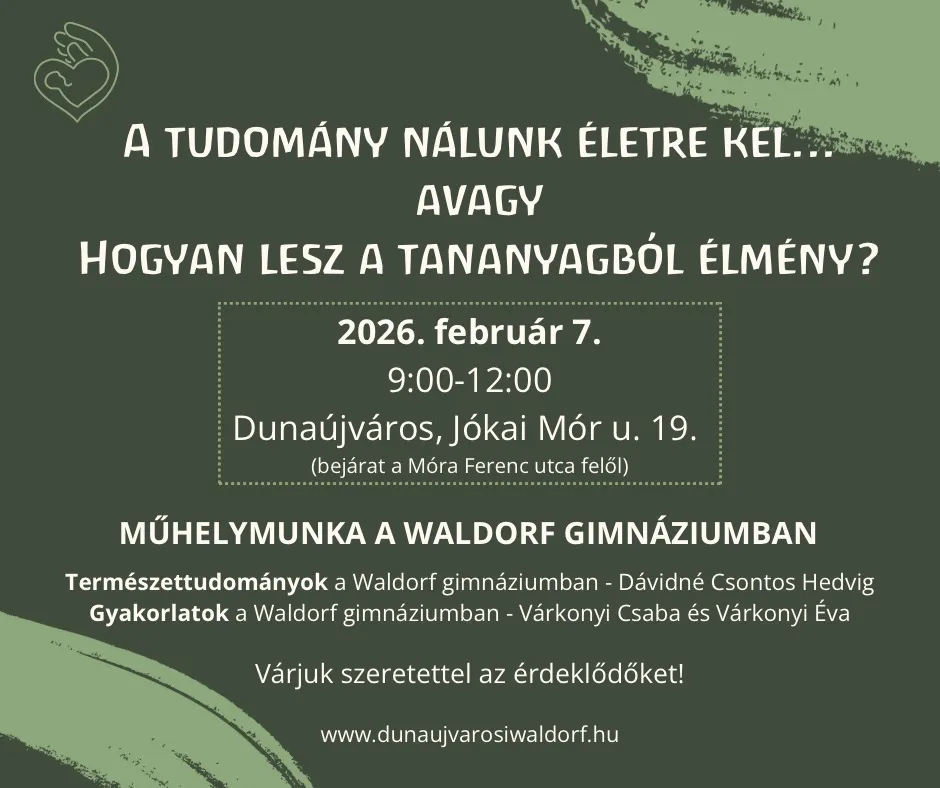 Műhelymunka a Waldorf-gimnáziumban