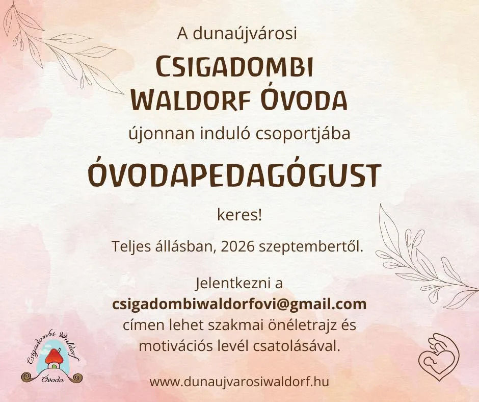 Óvodapedagógust keresünk